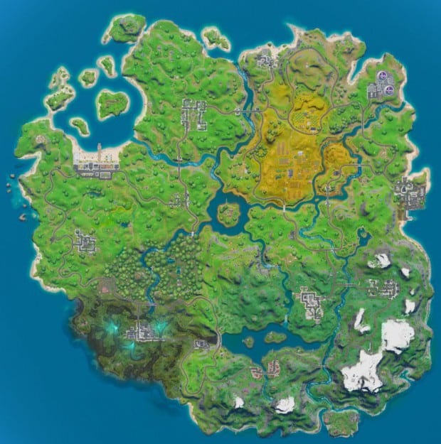 Fortnite chapter 2 season 1 map no markers