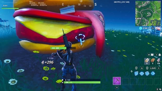 Hitting the Durr Burger head to the east of Pleasant Park for metal