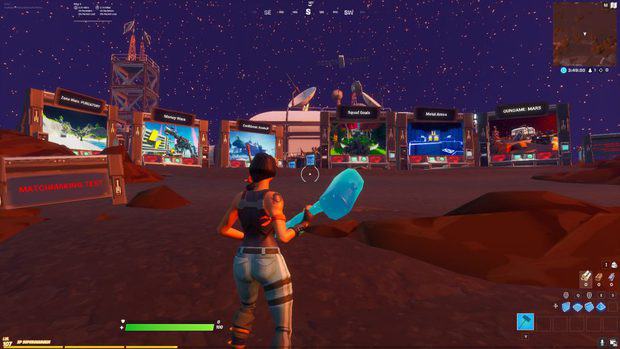 Matchmaking test games to the south of the Fortnite Creative Hub