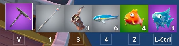 My loot from a few minutes of fishing