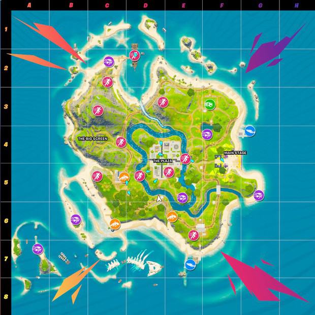 Fortnite Party Royale map