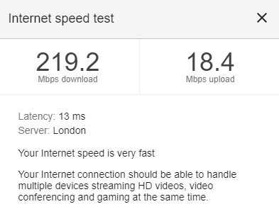 My internet speed test when using a wireless connection gets 13 ms ping