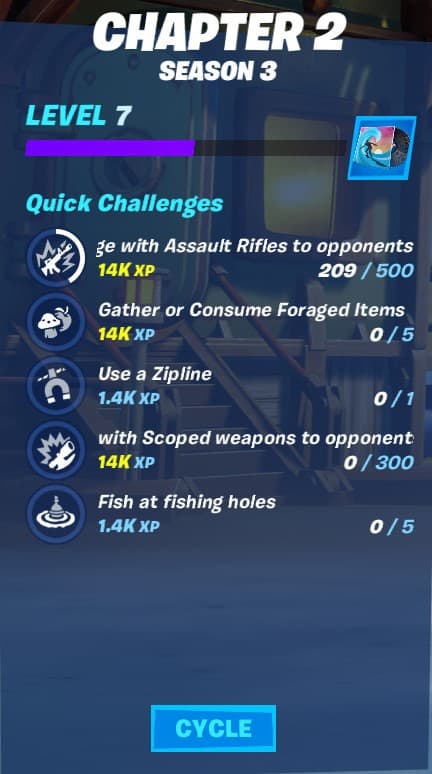 Fortnite Chapter 2 Season 3 quick challenges
