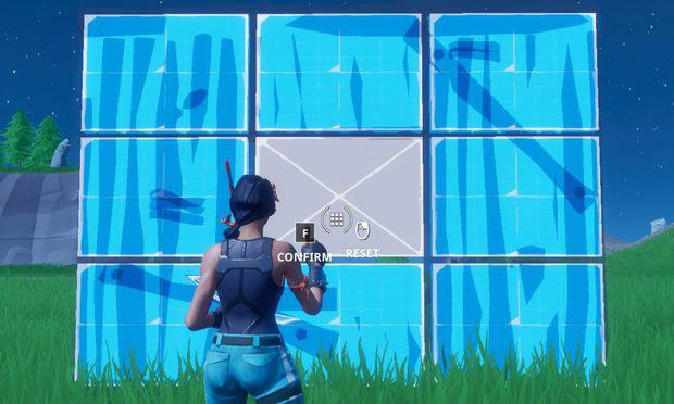 Selecting a single tile to edit in Fortnite